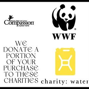 We donate a portion of your purchase to A rated charities